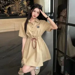 MIU MIU Shirt Dress with Belt