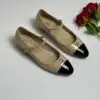 MIU MIU Caramel Patent Bow Cap