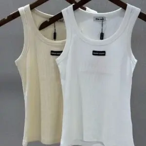 MIU MIU Signature Logo Tank Top