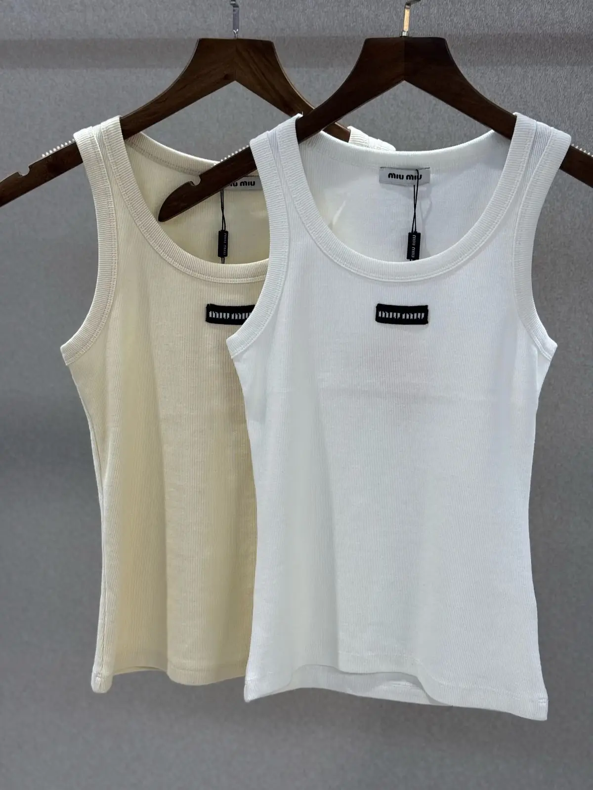 MIU MIU Signature Logo Tank Top MIU MIU Signature Logo Tank Top