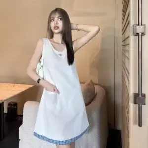 PRADA Sleeveless Vest Strap Dress