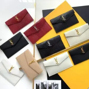 SAINT LAURENT Uptown Leather Pouch