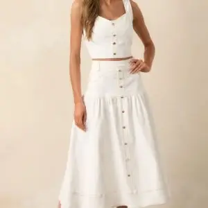 ZIMMERMAN Denim Midi Skirt