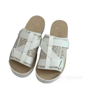 DIOR Men's Sandal White Beige Oblique Jacquard