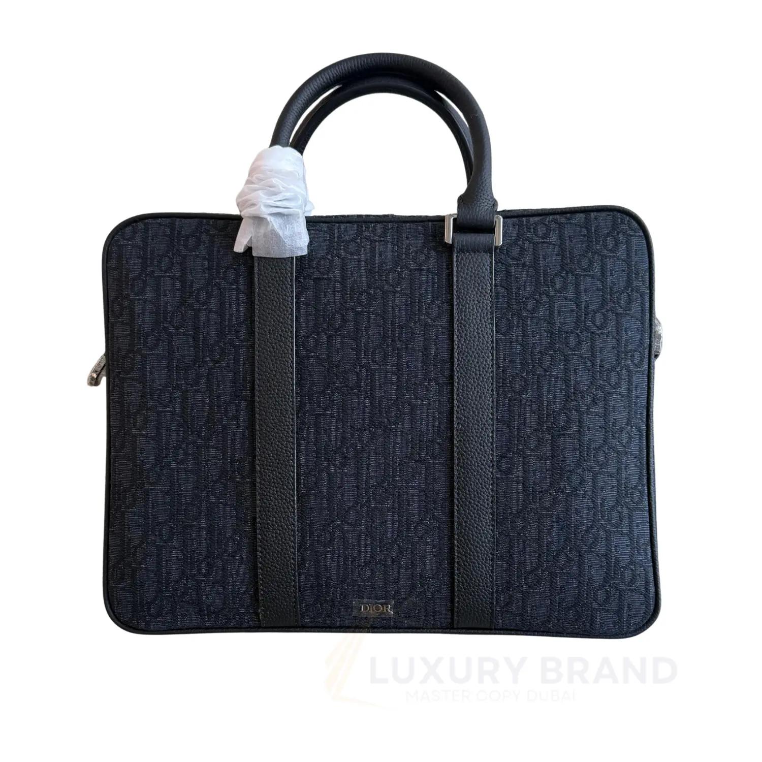 DIOR Zipped Black Oblique Jacquard Pouch DIOR Zipped Black Oblique Jacquard Pouch