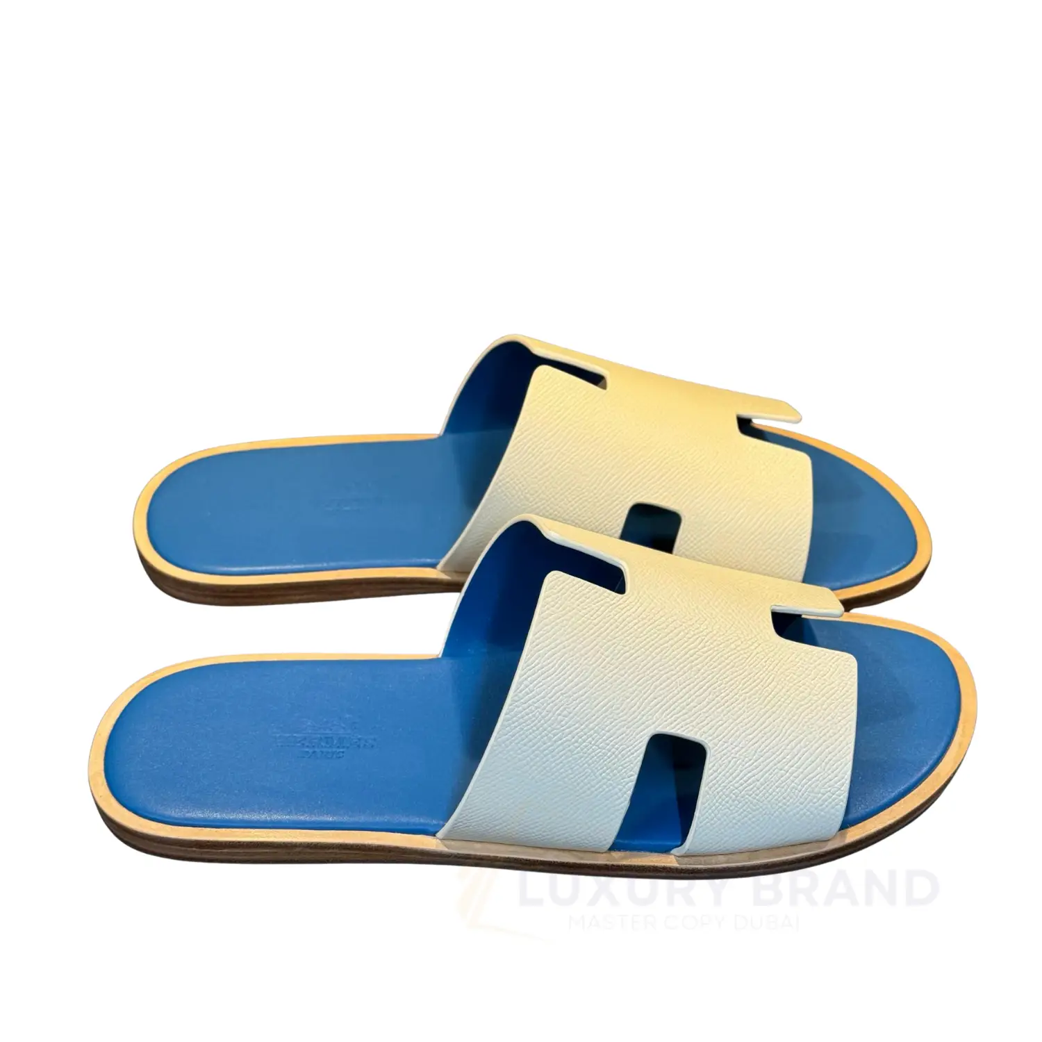 HERMES Men's White Synthetic Open Casual Slippers HERMES Men's White Synthetic Open Casual Slippers