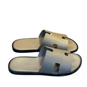 HERMES Fabric Izmir Leather Premium Sandal For Men