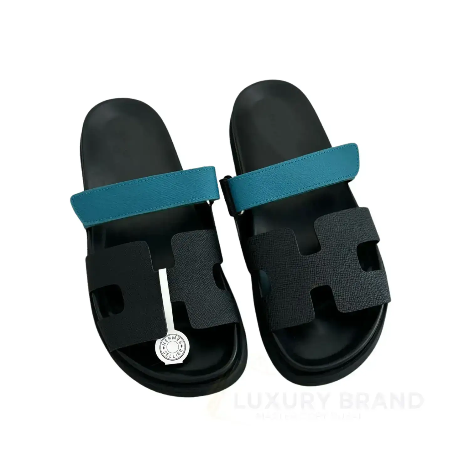 HERMES Black Slippers for Men HERMES Black Slippers for Men
