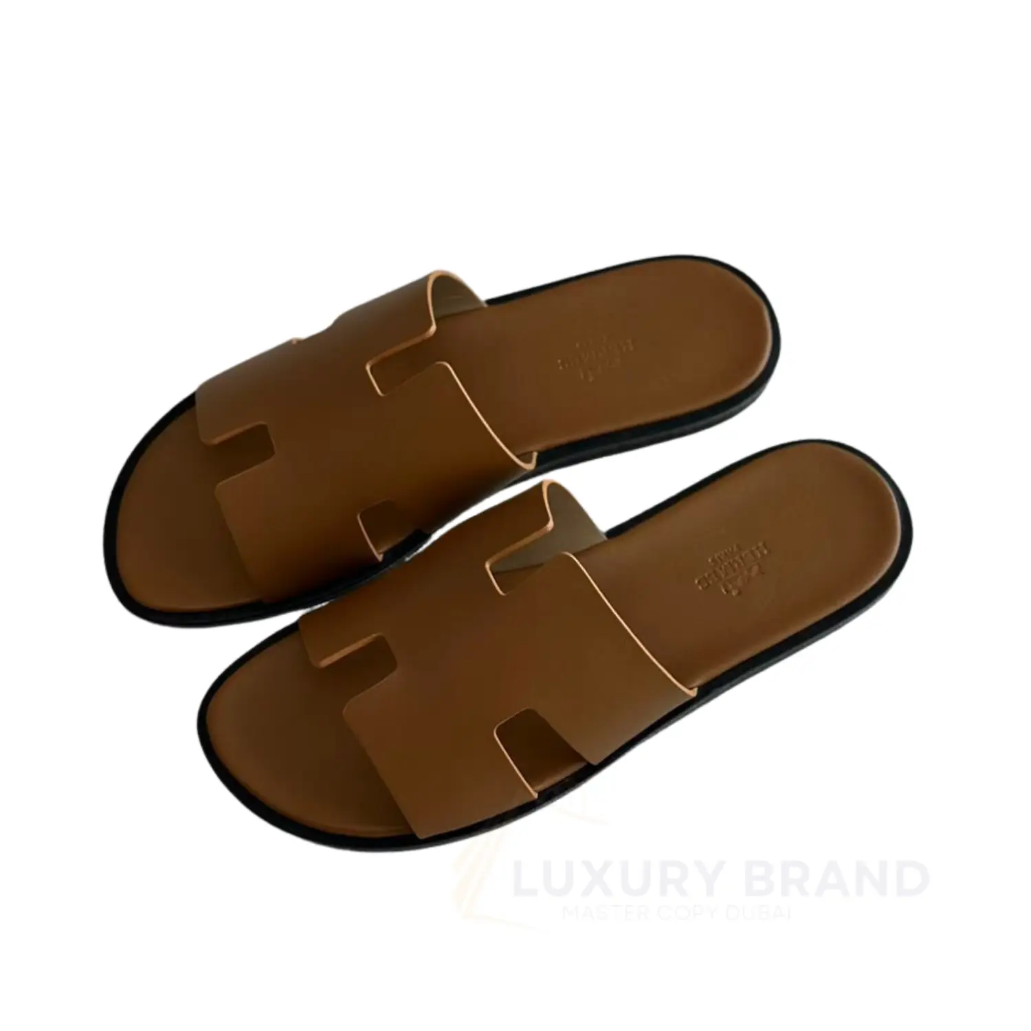 HERMES Men's Izmir Caramel Brown Leather Watch Strap HERMES Men's Izmir Caramel Brown Leather Watch Strap