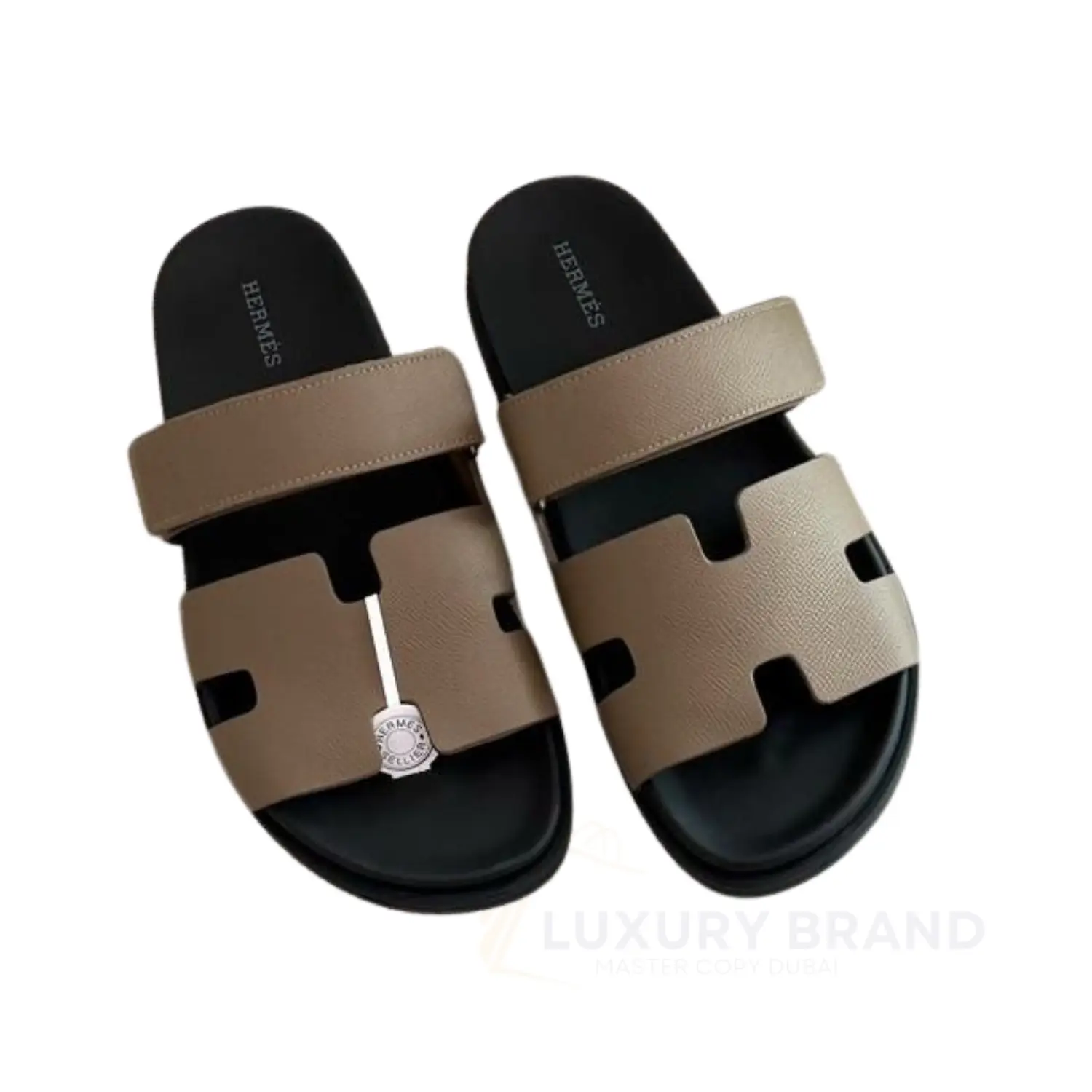 HERMES Leather Sandals for Men – Brown HERMES Leather Sandals for Men – Brown