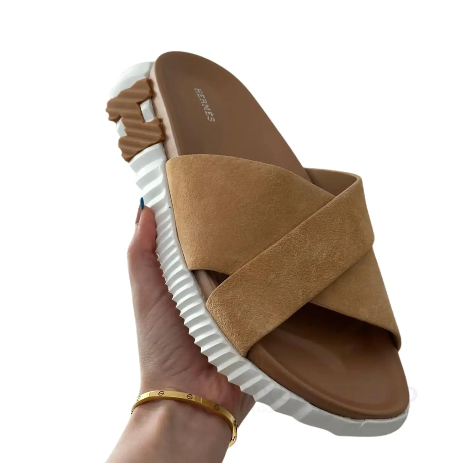 HERMES Suede Infra Sandals HERMES Suede Infra Sandals