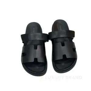 HERMES Chypre Black Sandals
