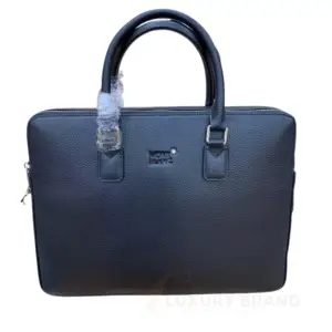 Montblanc Luxury Duffle Navy Blue Laptop Bag for Men