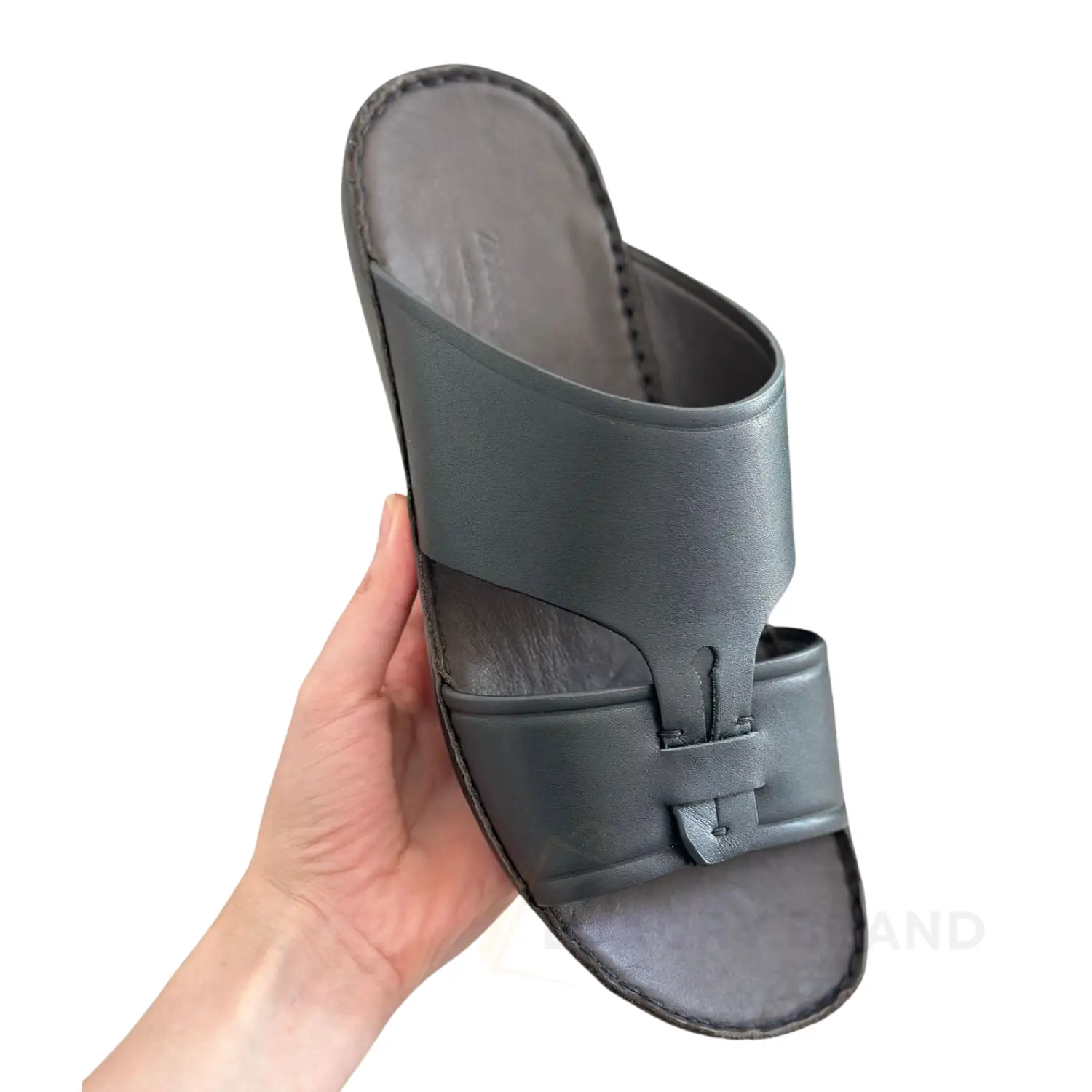 ZEGNA Men's Black Leather Flip-Flops ZEGNA Men's Black Leather Flip-Flops