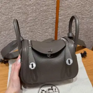 HERMES Leather Crossbody Bag