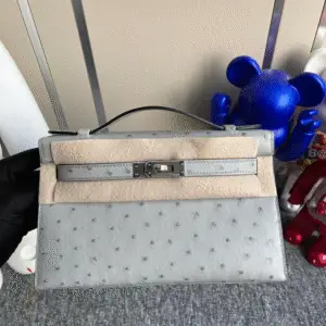 HERMES Mini Kelly Pochette Ostrich