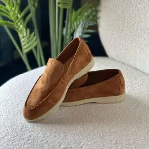 LORO PIANA CASUAL LEATHER LOAFERS