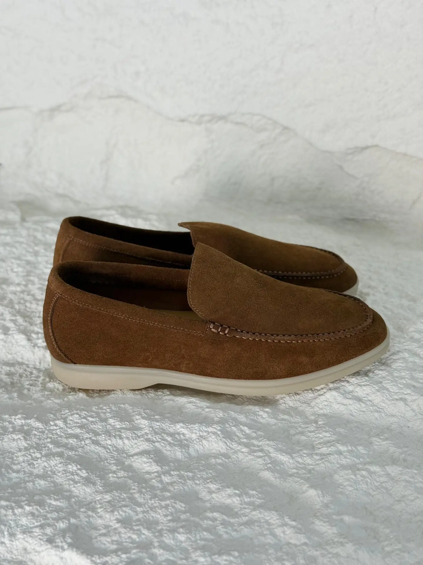 LORO PIANA Suede Leather Loafers LORO PIANA Suede Leather Loafers