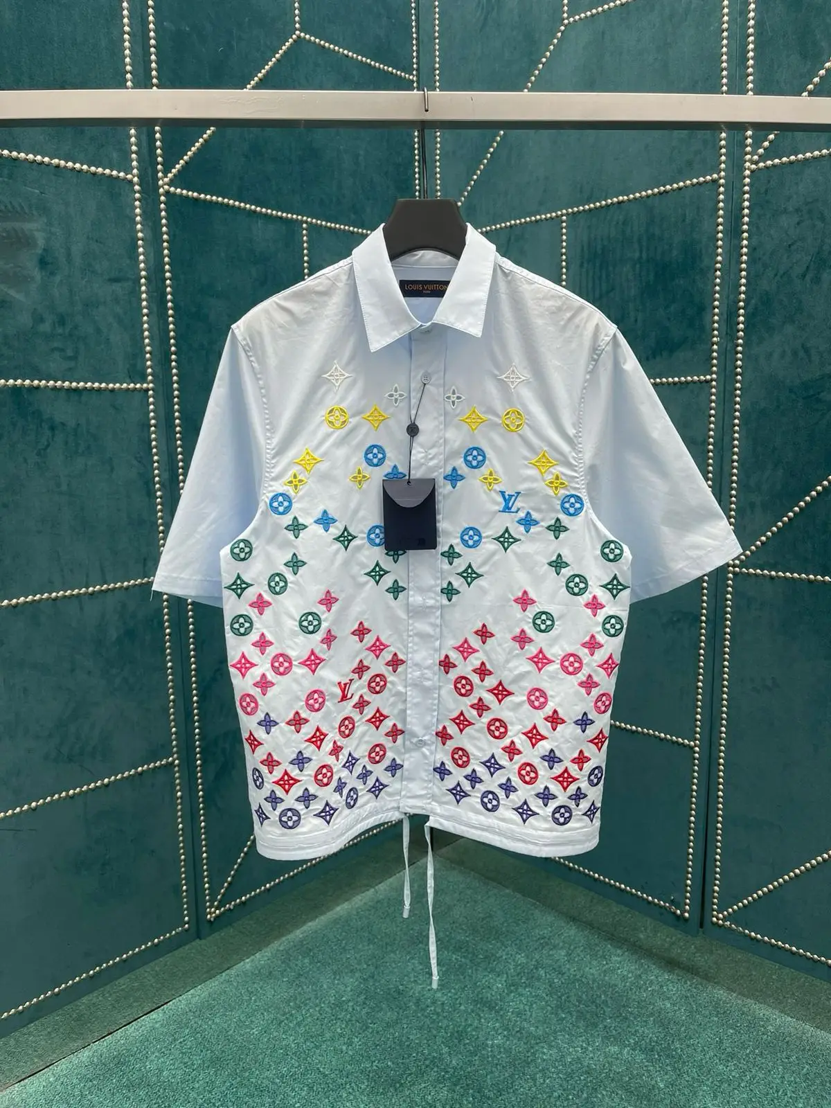 Louis Vuitton Monogram Embroidered Shirt Louis Vuitton Monogram Embroidered Shirt