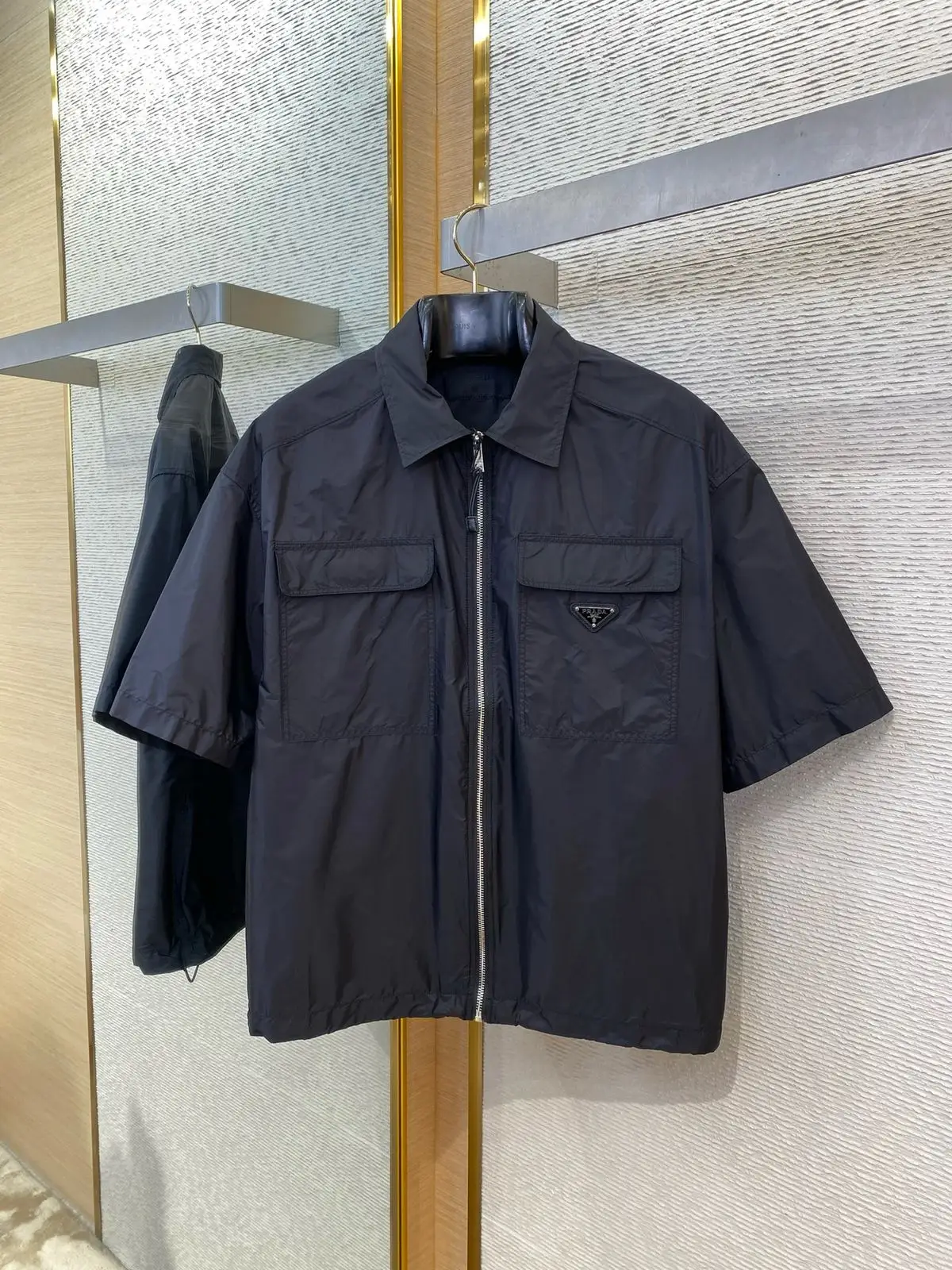 PRADA Oval Square Shine Shirt PRADA Oval Square Shine Shirt