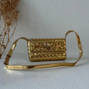 Bottega Veneta Vintage Brass Clutch