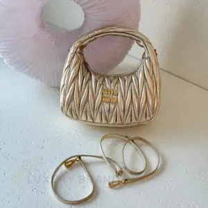 MIU MIU Wander Matelassé Leather Bag