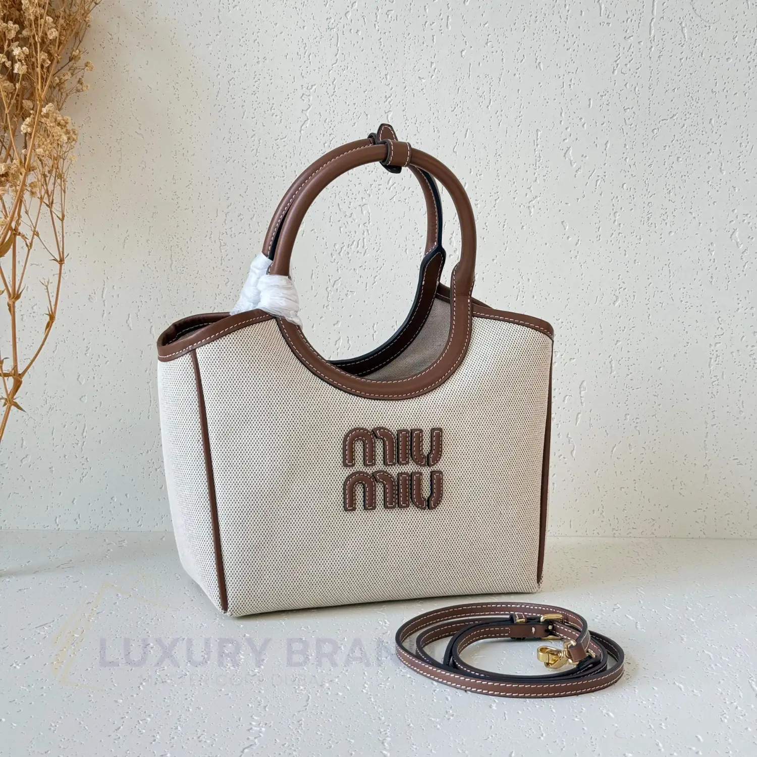 MIU MIU Ivy Leather Tote Bag MIU MIU Ivy Leather Tote Bag