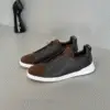 ZEGNA Triple Stitch Leather Sneakers