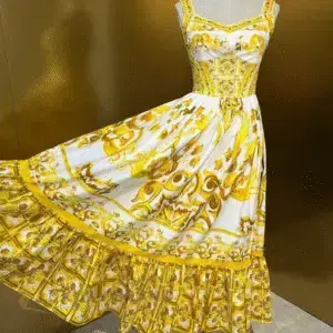 DOLCE & GABBANA Signature Floral Lace Summer Dress