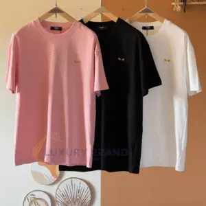 FENDI Premium Cotton Logo T-Shirt