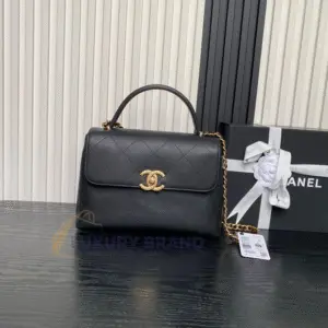 CHANEL Top Handle Flap Bag