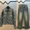 LOUIS VUITTON Checker Denim Jacket