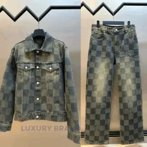 LOUIS VUITTON Checker Denim Jacket