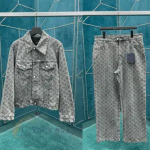 Louis Vuitton Monogram Print Denim Jacket