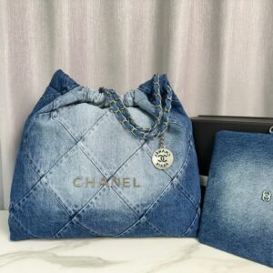 Chanel 22 Denim Handbag – Super Master Quality | Luxury Quilted Designer Tote