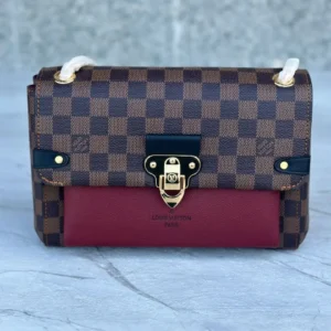 Desig Bordeaux Damier Canvas Vavin PM Bag - Dubai Fashion LUX