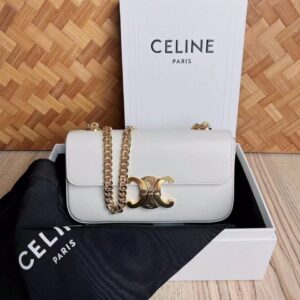 Design CHAIN SHOULDER BAG CLAUDE IN SHINY CALFSKIN - Dubai Fashion LUX