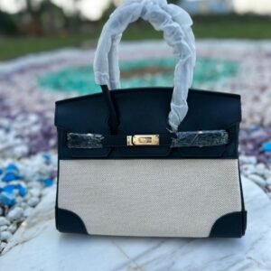 Design Fred Canvas & Leather Satchel/Shoulder Bag - Dubai Fashion LUX