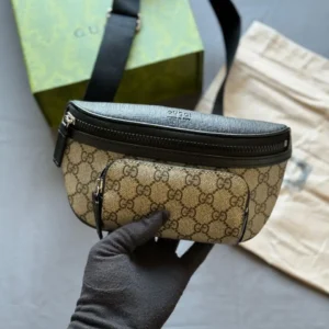 Design Supreme Monogram Belt Bag Black - Dubai Fashion LUX