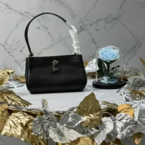 Design Women Small Key Bag Dusty Ivory Box Calfskin - Dubai Fashion LUX