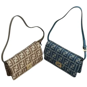 Fendi Baguette Bag | Iconic FF Motif Shoulder Bag | Italian Leather Luxury