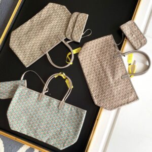 Goyard Gray Saint Louis GM Tote Bag – Super Master Quality | Luxury Hand-Painted Tote