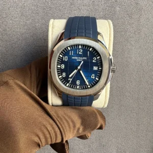 Patek Philippe Aquanaut Blue White Gold - copywatchesdubai.com