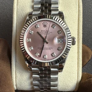Rolex Datejust 31 Pink Diamond-set Dial With Jubilee - copywatchesdubai.com