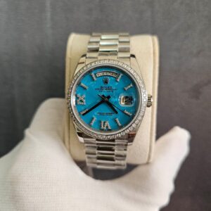 Rolex Day-Date 36 mm Turquoise Dial - copywatchesdubai.com