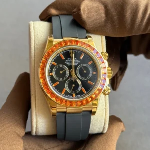 Rolex Daytona 116588 SACO Yellow Gold Orange - copywatchesdubai.com