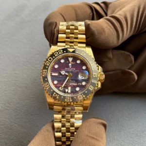 Rolex GMT-Master 2 Rose Gold Iron Dial Oyster - copywatchesdubai.com