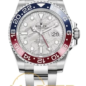Rolex GMT Master II Automatic Black Dial White Gold - copywatchesdubai.com