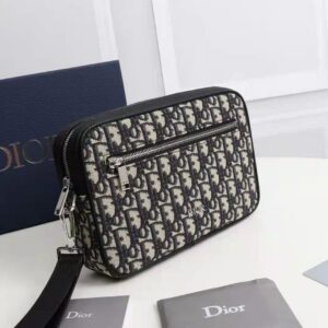 Toiletry Bag Beige and Black Dior