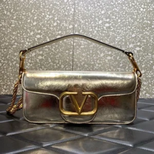 Valentino Logo Leather Shoulder Bag – Super Master Quality Luxury Handbag